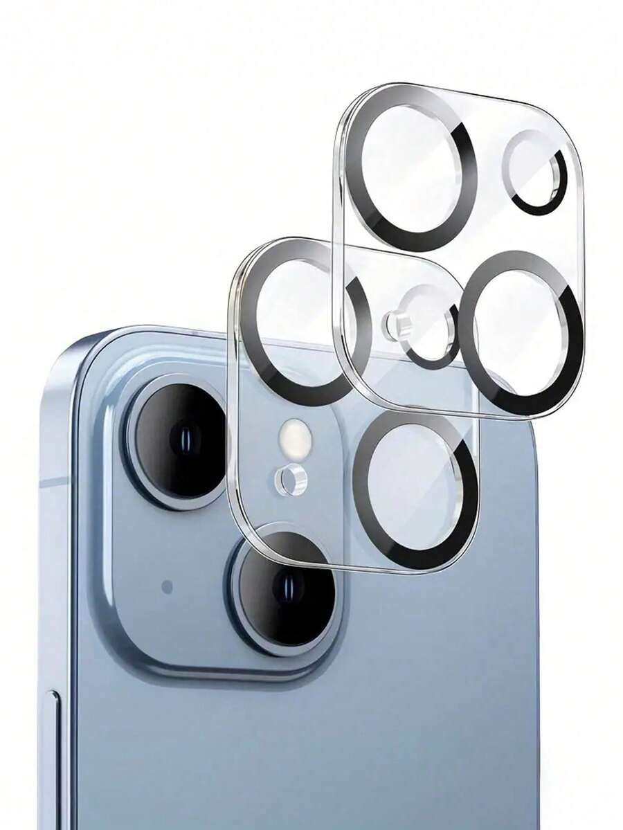 2 miếng bảo vệ ống kính máy ảnh tương thích với iPhone 16 15 14 13 12 11 Plus Kính cường lực 9H chống trầy xước chống nhìn trộm - Trong sáng - Xem 1