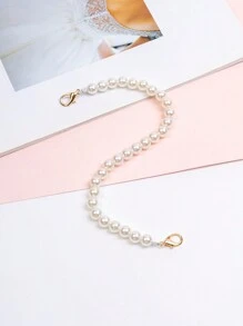 假珍珠串飾手提包帶配件DIY手提包飾品可調式換肩帶時尚耐用