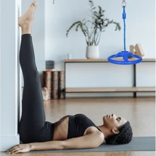 1 pieza Juguete de fitness azul para niños, Anillos de columpio juego de niños, Columpio volador de gimnasio para parque infantil, Gimnasio volador de ejercicios de tracción para uso en interiores y exteriores