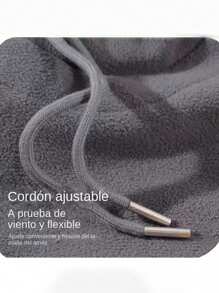 Bộ 1 chiếc mũ dày ấm khăn choàng mặt nạ, mặt nạ trượt tuyết chống gió mùa đông cho nam và nữ - Nhiều màu - Xem 3