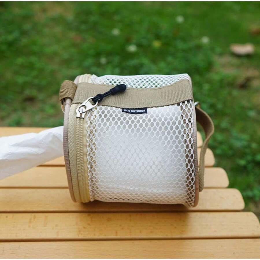 Outdoor Camping BBQ Paper Towel Dispenser, Retractable Car Paper Towel