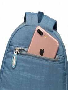 Mini Nylon Women Backpacks Casual Lightweight Strong Small Packback Daypack For Girls Cycling Hiking Camping Travel Outdoor - Light Blue - View 8