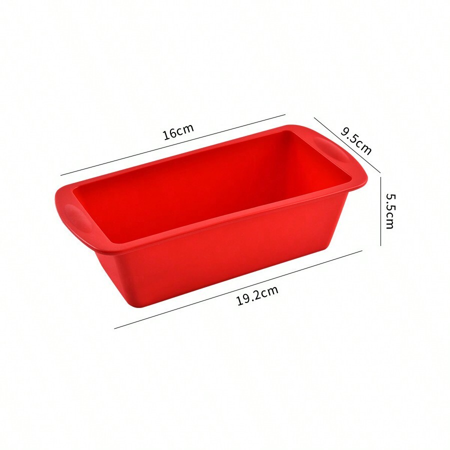 DIY Silicone Cake Mold, Rectangular Silicone Toast Mold With Handles