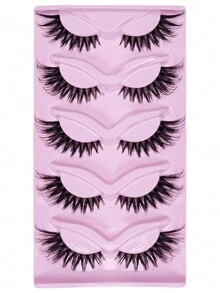 5 对夸张的猫眼假睫毛 - 自然、纤长、飞扬、加长，打造完美妆容。 - 眼尾拉長款 - 查看 5