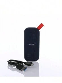 SANDISK SanDisk E30 Portable 1TB 480GB USB3.2 Black Type C Hard Drive External SSD Hard Drive Laptop High Speed 520M/S