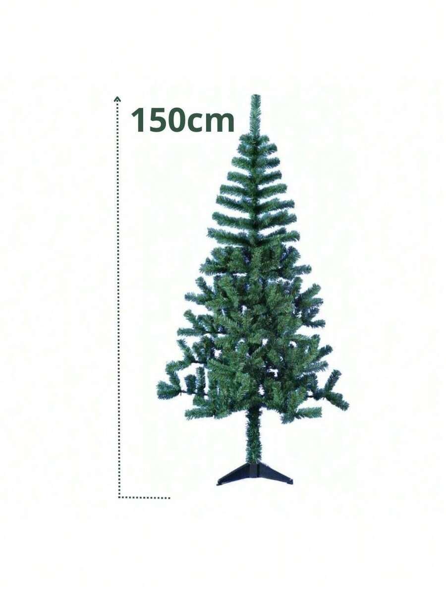 Christmas Tree 150cm 220 Branches Green Decoration Canadian Pine - màu xanh lá - Xem 1