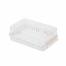 1 件带盖黄油分隔盒，防尘黄油储存容器，家用奶酪保存盒，黄油切割器托盘 - 彩色 - 查看 11