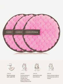 五合一可重复使用卸妆棉，化妆海绵，粉扑，洁面棉，圆形海绵，卸妆洁面棉，洁面棉，护肤 - 柔软亲肤，不伤肌肤，化妆，便宜，房间装饰，梳妆台，旅行，卧室，化妆配件，粉扑，美妆蛋，粉扑，化妆海绵，便宜，圣诞礼物，化妆，化妆工具，便宜好物，礼物，女士礼物，圣诞礼物，赠品，旅行，便宜好物，旅行必备 - 粉色 - 查看 5