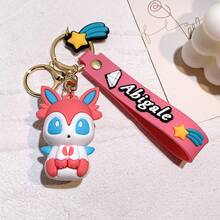 pocket monsters Eevee Family Keychain Cartoon Doll School Bag Pendant Car Keychain Pendant Small Gift - Multicolor - View 7