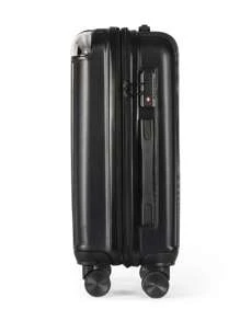 20/24/28" Inch Luggage Suitcase With 8 Spinner Wheels, PC Hardside Lightweight Suitcase With Cloud Design, Lockbox Bag For School School Accessories School Stuff - Black - View 5