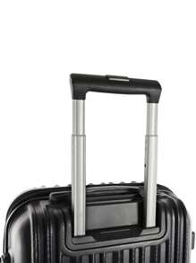 20/24/28" Inch Luggage Suitcase With 8 Spinner Wheels, PC Hardside Lightweight Suitcase With Cloud Design, Lockbox Bag For School School Accessories School Stuff - Black - View 8