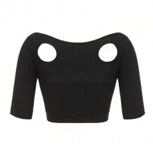 Women Upper Arm Shaper Compression Back Support Sleeve Top Slimming Fit For 40-70kg - Black - View 7