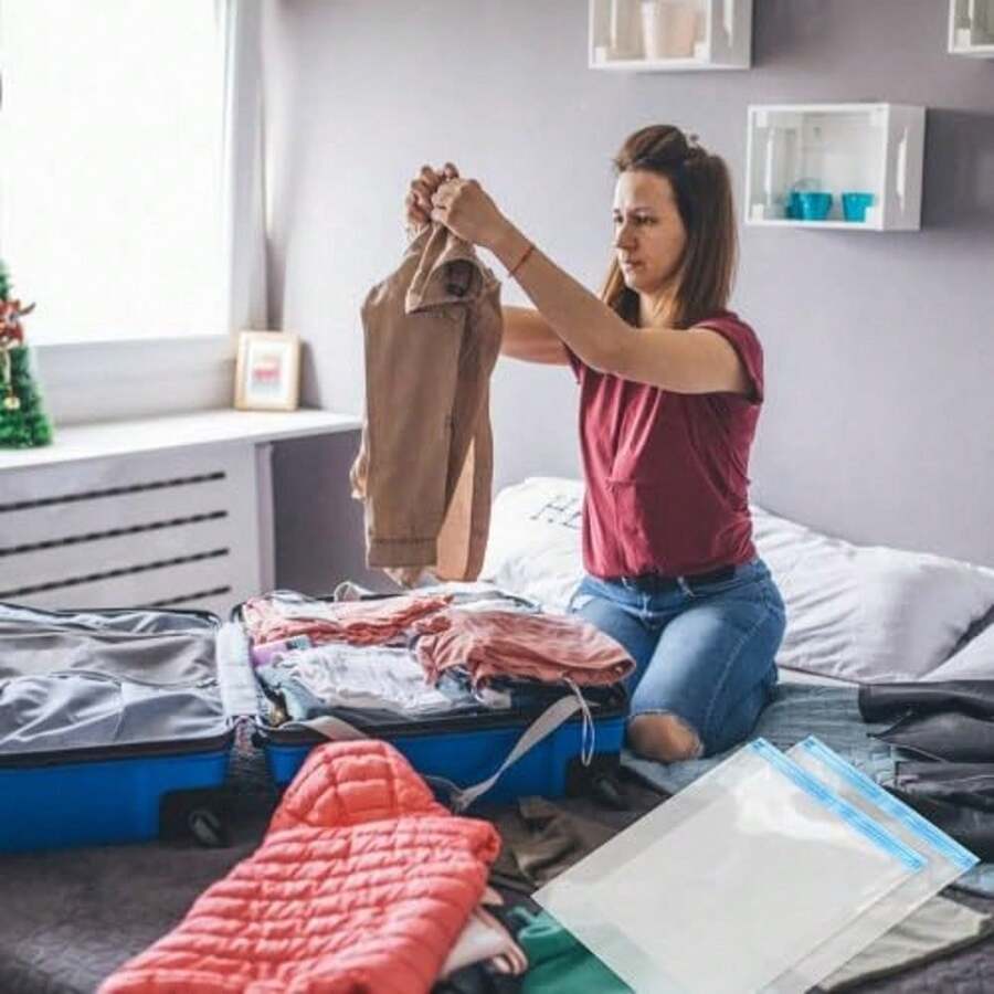 Compression Bags For Travel, Travel Essentials Compression Bags, Vacuum