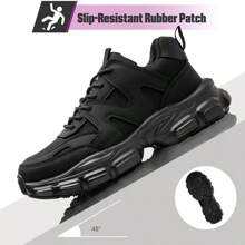 Women's Safety Shoes, Anti-Crush Anti-Puncture Welding Work Shoes, Safety Boots, Steel-Toe Waterproof Breathable Safety Shoes, Work Shoes, Hiking Athletic Boots, Breathable Comfortable Anti-Slip Shock Absorbing