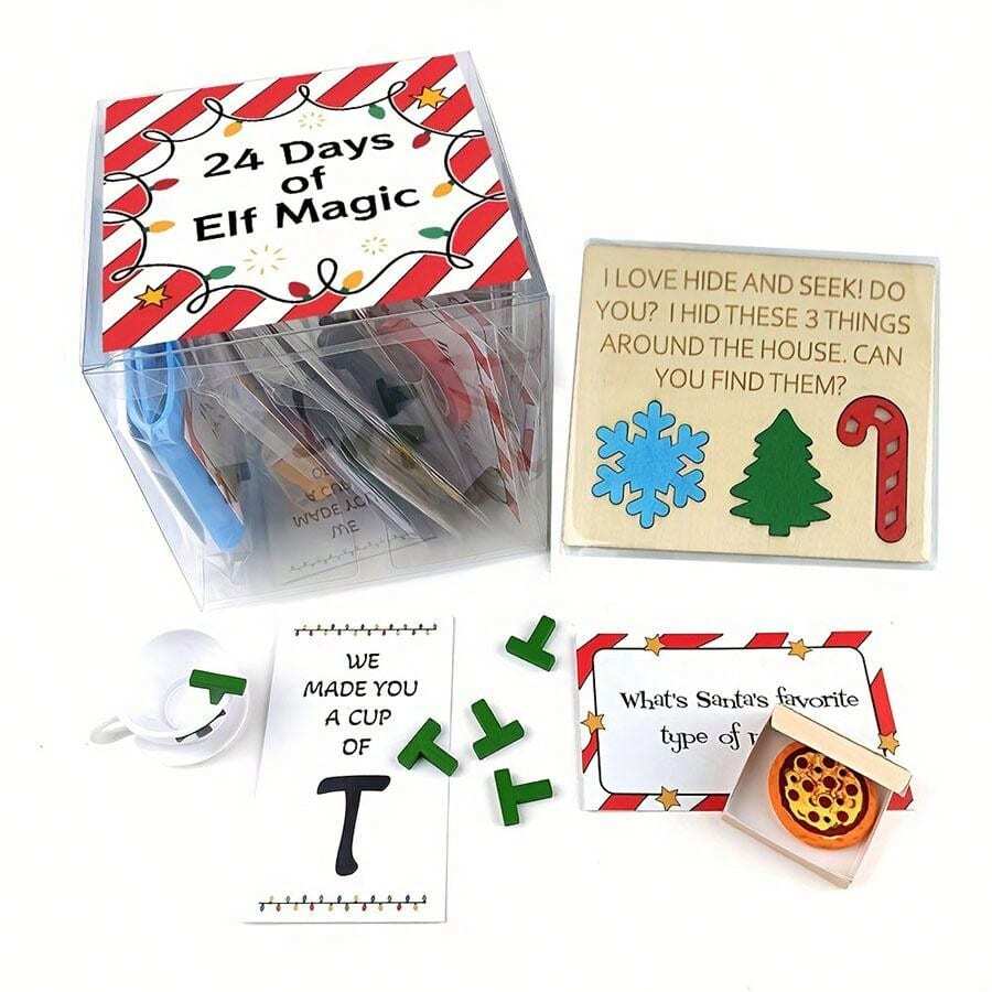 A 24Day Magic Joke Kit Christmas Surprise Calendar Kit With Holiday