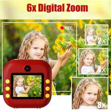 Máy ảnh trẻ em in ảnh ngay, đồ chơi máy ảnh kỹ thuật số trẻ em kèm video HD dành cho bé gái bé trai từ 3-12 tuổi, quà tặng lễ hội sinh nhật Giáng sinh cho trẻ từ 3 4 5 6 7 8 9 tuổi - nhiều màu - Xem 3