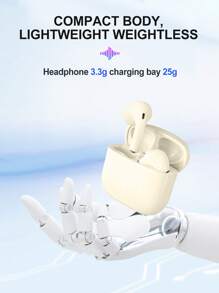 Auriculares inalámbricos para llamadas y deporte, auriculares intrauditivos binaurales (USB-C), vida útil de la batería (180mAh), nombre Bluetooth "A13"