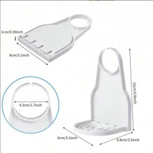 Set de 2/1 pieza Nuevo estante portador de agente de limpieza de ropa para evitar derrames y goteos, soporte plegable para taza para baño y cocina, estante ensamblado resistente de verano - Multicolor - Ver 10