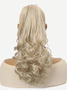 Haarverlängerung mit Klammer, Pferdeschwanz-Accessoire, schwarz, hellbraun, schokoladenbraun, Mehrfarbig, 12 Zoll, tiefe Welle, hitzebeständige Kunstfaser, synthetischer Pferdeschwanz-Haarschmuck, lockiges Haar für Frauen, für den täglichen Gebrauch, Cosplay, Weihnachten, Musikfestival, Karneval, Feiertage, Party und chinesisches Neujahrsfest als Geschenk verwendbar