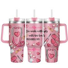 Hsdiokl 1pc, Cốc Y tá Cpus 40 Oz Có Nắp, Bình Nước Bằng Thép Không Gỉ In Hình Thú Vị Y Tá 40oz, Quà Giáng Sinh, Quà Lễ Tạ Ơn, Quà Halloween, Quà Sinh Nhật, Dành Cho Bố Con Trai Phụ Nữ Mẹ Chị Em Giáo Viên Đồng Nghiệp Bạn Bè Anh Trai - khác - Xem 15