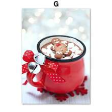 1 件帆布画北欧海报快乐咖啡滑雪缆车松树卡车墙壁艺术图像印刷客厅家居装饰印刷品无框架 - 彩色 - 查看 45