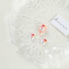 100 件/包混合圣诞树脂装饰套件 - 美甲装饰、DIY 手机壳和发夹装饰 - 各种圣诞主题配饰，包括圣诞老人、树木、雪人、铃铛等 - 彩色 - 查看 6