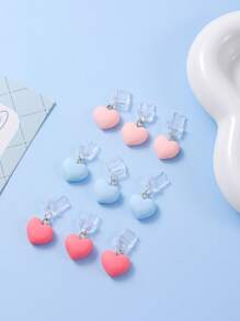 1pc Resin Heart Anti-Dust Plug Compatible With Iphone, Android, Type-C Port, Cute Decoration