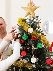 12 quả bóng mây sống động - Quả cầu cành cây mây nhiều màu dùng để trang trí bàn, hoàn hảo cho Giáng sinh, đám cưới, ngày lễ & tiệc tại nhà, trang trí Giáng sinh - Nhiều màu - Xem 5