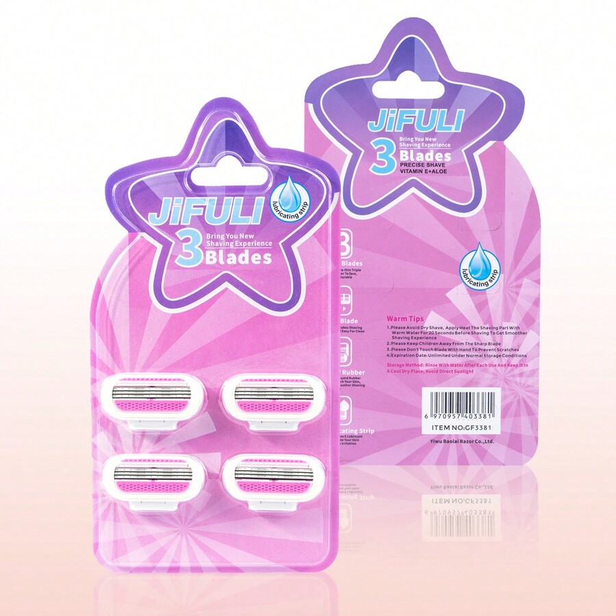 jifuli Women Bikini Manual Safety Razor Hair Removal Shaving 3Layer