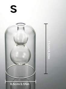 1入組透明玻璃吸管式香薰瓶（不含吸管），收納容器香薰瓶，現代香薰玻璃瓶精油整理器 - 透明B - 查看 14