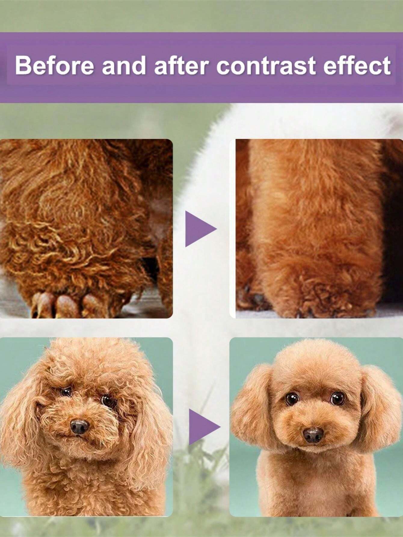 ペット用ファーソフナー&コンディショナー、猫&犬の毛ケアのための絡まり解消&滑らかに、バスタイム&グルーミング SHEIN JAPAN