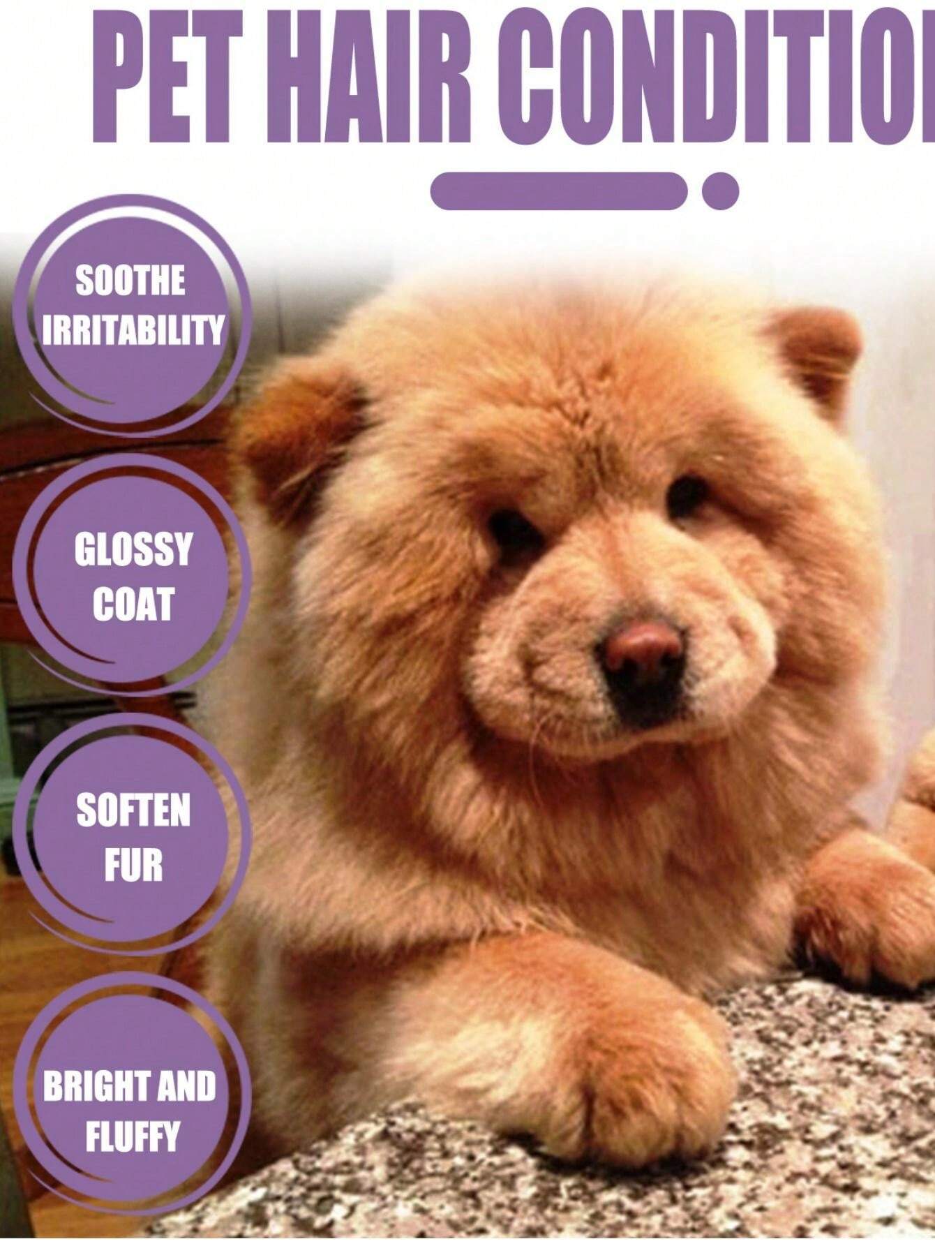 Pet Fur Softener & Conditioner, Detangling & Smoothing For Cat & Dog