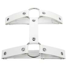 1 件朋克 PU 皮革黑色粉色 O 形圆腿链腰带女士吊带肩带身体链背带珠宝女士礼物 - 彩色 - 查看 5