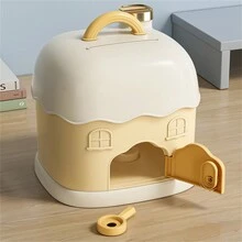 1 件装卡通迷你小型可爱存钱罐硬币存钱罐储蓄容器带手柄，适合新年 - 彩色 - 查看 9