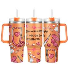 Hsdiokl 1pc, Cốc Y tá Cpus 40 Oz Có Nắp, Bình Nước Bằng Thép Không Gỉ In Hình Thú Vị Y Tá 40oz, Quà Giáng Sinh, Quà Lễ Tạ Ơn, Quà Halloween, Quà Sinh Nhật, Dành Cho Bố Con Trai Phụ Nữ Mẹ Chị Em Giáo Viên Đồng Nghiệp Bạn Bè Anh Trai - khác - Xem 14