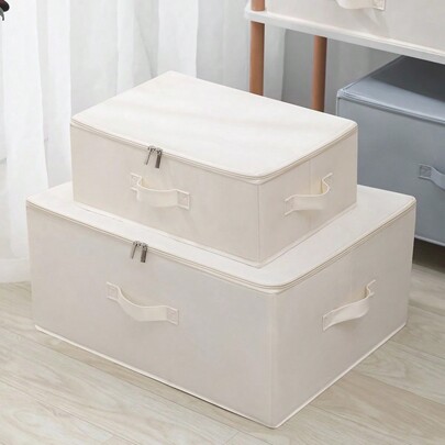 Washable Fabric Clothing Storage Box, Foldable Zipper Organizer, Dust-Proof Quilt Storage Box Dress Pants Shoes Jeans Boots Skirtbedroom,Organizer,Organiser,Home Storage,White T Shirt Women,Black Pants Women,Ladies Winter Clothes,Dress,Winter Clothes For Ladies,Elegant Woman Dresses,White Shirt For Ladies,Long Sleeve,White Jumpsuit For Women,Spring Dresses For Women,Spring Outfits For Women,Spring,Spring Clothes,Minimalist,Summer Tops