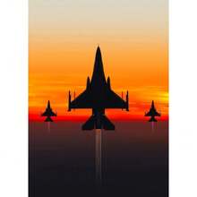 1 tấm áp phích hành tinh máy bay phản lực tranh vải in HD hiện đại nghệ thuật treo tường hình ảnh cho phòng khách trang trí nhà không có khung - Nhiều màu - Xem 13