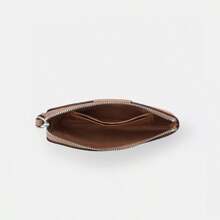 Coach Corner Zip Wallet Wristlet Bag In Signature Canvas With Stripe,Purses And Bags Women Wallet Bags For Women Valentine's Day Gift For Her CW854 - Màu Khaki - Xem 4
