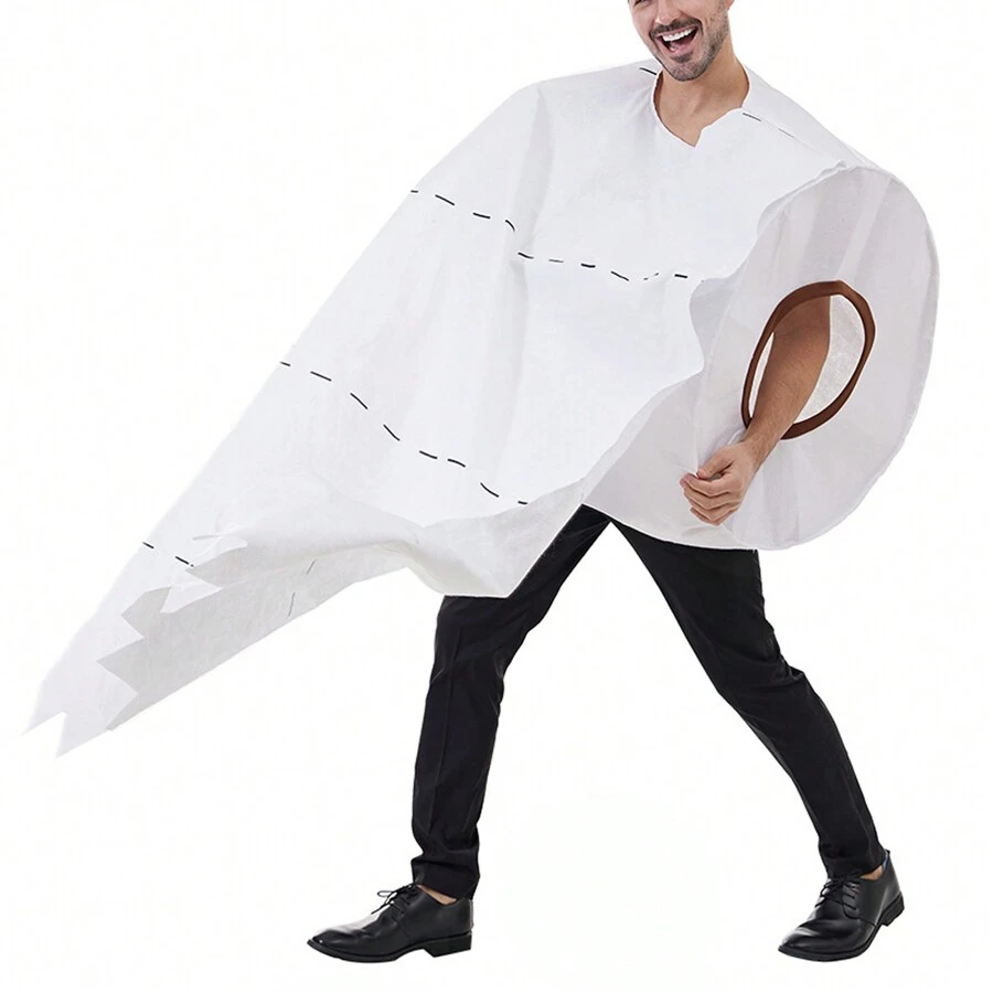 Halloween Cosplay Costume Couple Trick Toilet Paper Role Play Makeup