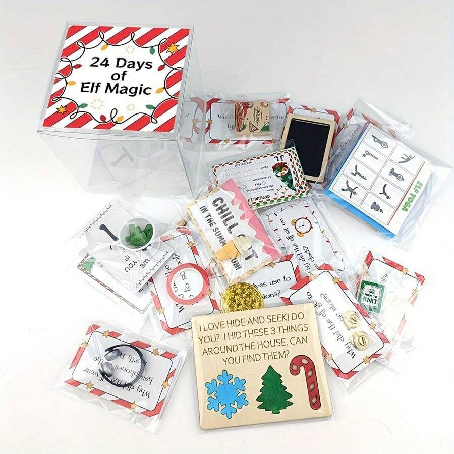 A 24Day Magic Joke Kit Christmas Surprise Calendar Kit With Holiday