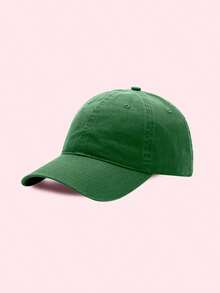 Gorra de béisbol casual  color puro para hombre - Verde militar - Ver 1