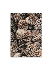 1 Stück Leinwand Gemälde Winterlandschaft Wandkunst Bild Elch Tier Holz Kiefernwald Poster und Muster für moderne Heim Wohnzimmer Dekoration ohne Rahmen