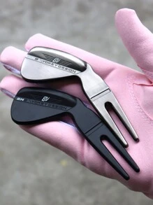 Zinc Alloy Golf Pitch Mark Tool - Perfect For Men's Golf - Suitable For Valentine's Day, Thanksgiving, Christmas, And Halloween - Non-Magnetic