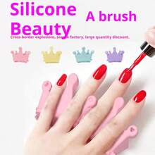Cepillo de limpieza para el cuidado de las uñas - Herramienta de limpieza de uñas, elimina los residuos de polvo de las uñas sin dañarlas, se puede usar solo o combinado como un soporte para bolígrafos de puntos de arte de uñas