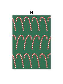 1PC Cây Giáng sinh Cây tầm gửi Bông tuyết Poster Mùa đông Ngày lễ Nghệ thuật treo tường In Tranh vải Canvas Hình ảnh Trang trí Phòng khách Không có Khung - Nhiều màu - Xem 33