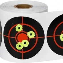 Shooting Target Paper, Indoor Archery Target Face, Splatter Exploding Reactive Shooting Targets - 3 X 3 Inch Bullseye Targets (100 Sheets) - Black - View 1