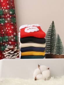 10 Pares De Calcetines Navideños De Dibujos Animados Para Mujer, Calcetines de navidad de dibujos animados, Calcetín de Navidad, - Multicolor - Ver 7