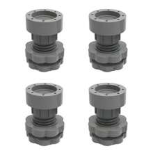 Washing Machine Feet Pads Riser, Non-Slip, Shock Absorbing, Mildew Proof For Front/Top Load Washer, Refrigerator, Drum Pedestal