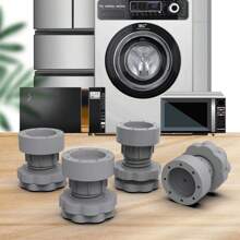 Washing Machine Feet Pads Riser, Non-Slip, Shock Absorbing, Mildew Proof For Front/Top Load Washer, Refrigerator, Drum Pedestal