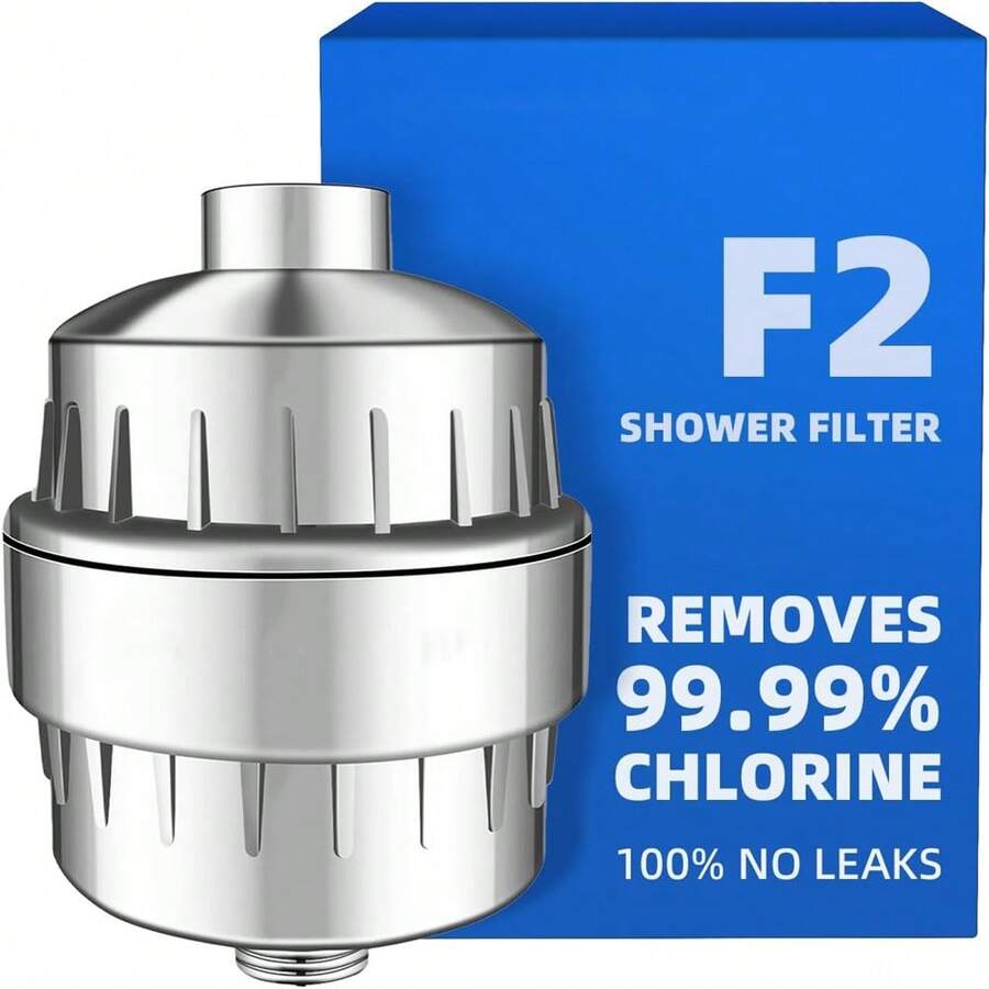 1pc 15 Stage Shower Head Filter With Vitamin C High Output Clean Hard